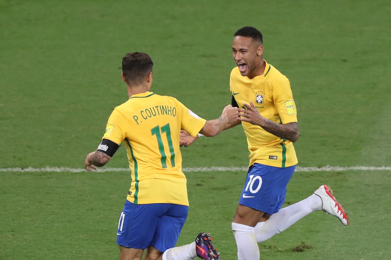 Coutinho anotó el primer gol de Brasil al minuto 25 con un remate desde fuera del área directo al ángulo izquierdo. Un golazo.
