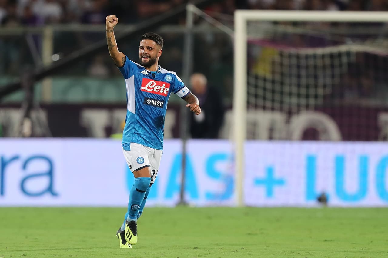 Lorenzo Insigne apareció al 43' con un tiro penal y puso en ventaja al Napoli a dos minutos del descanso.