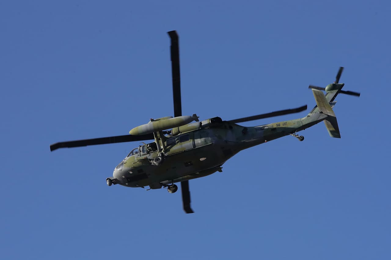 Para el entrenamiento también se hizo un despliegue de las fuerzas aéreas con miras a tener cubiertos todos los flancos posibles.