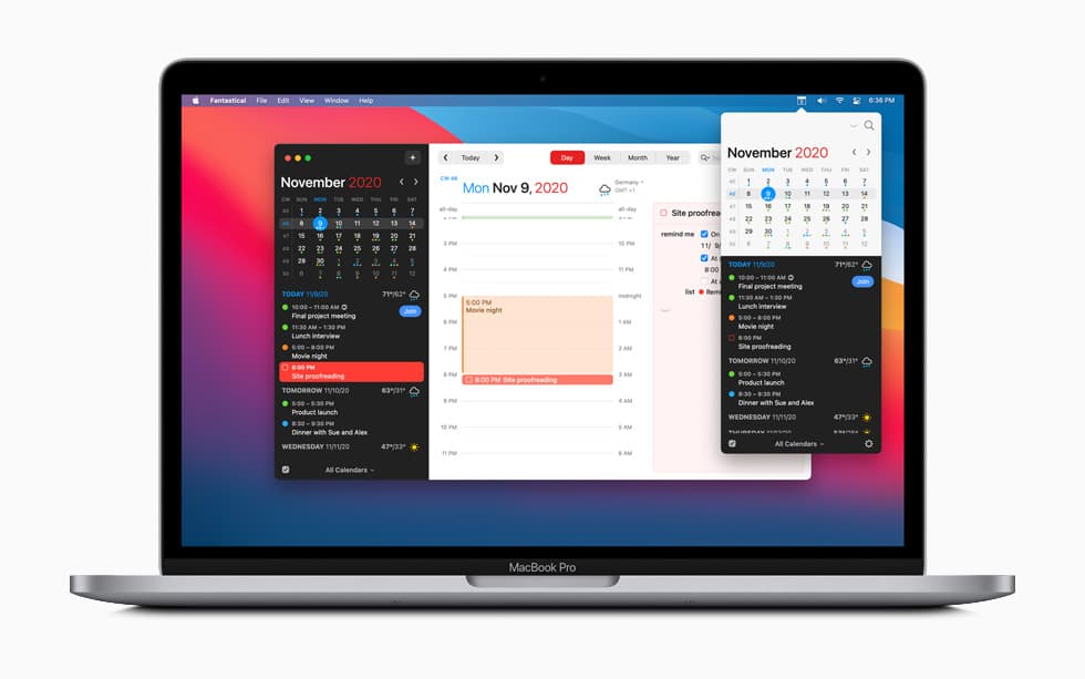 Mejor app del año para la Mac: Fantastical - Flexibits.