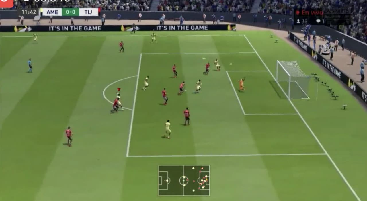 Santiago Cáseres cae en su debut de la eLiga MX frente a Miguel Barbieri, el americanista no encntó su juego y cayó 3-1 frente al xolaje.