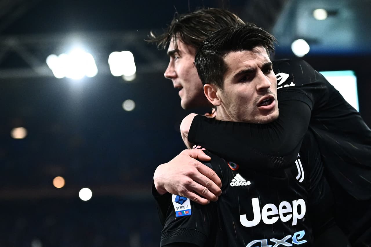 Álvaro Morata marcó un doblete en la victoria por 3-1 de la Juventus sobre la Sampdoria, que mete presión a los punteros de la Serie A.