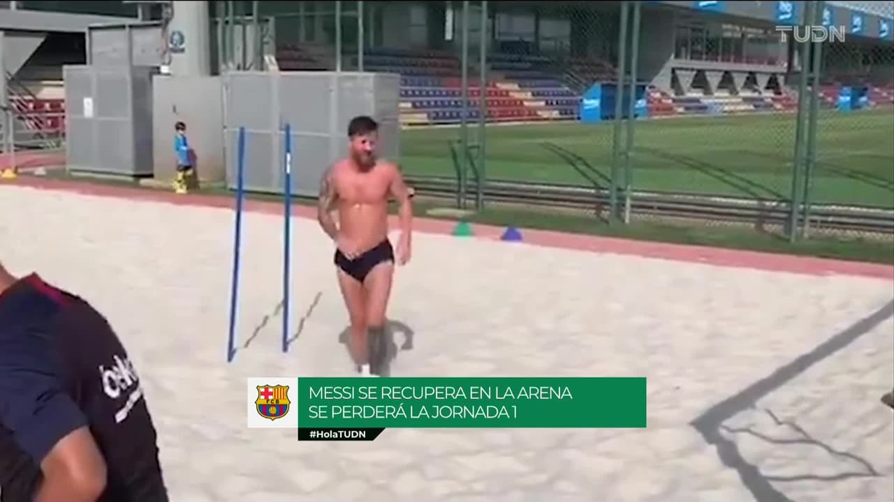 ¿Jugará el fin de semana?: Messi aún no entrena con el grupo