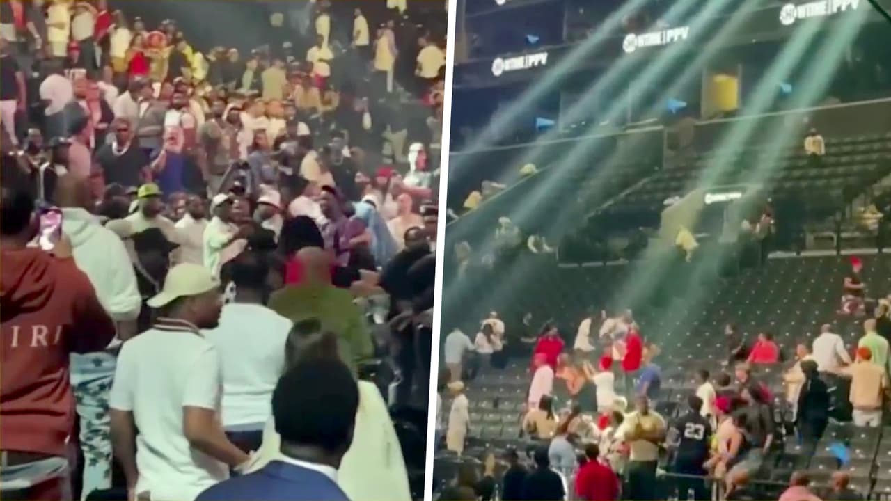 <b>En video: se desata el pánico en una pelea de boxeo en Nueva York por unos supuestos disparos</b>
<br>