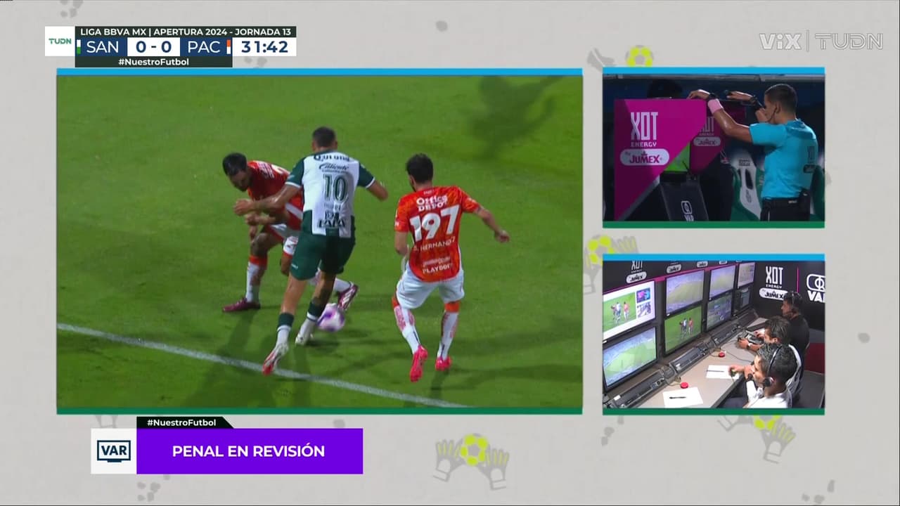 ¡Piscinazo de Santos! Se había marcado penal pero el VAR lo anula