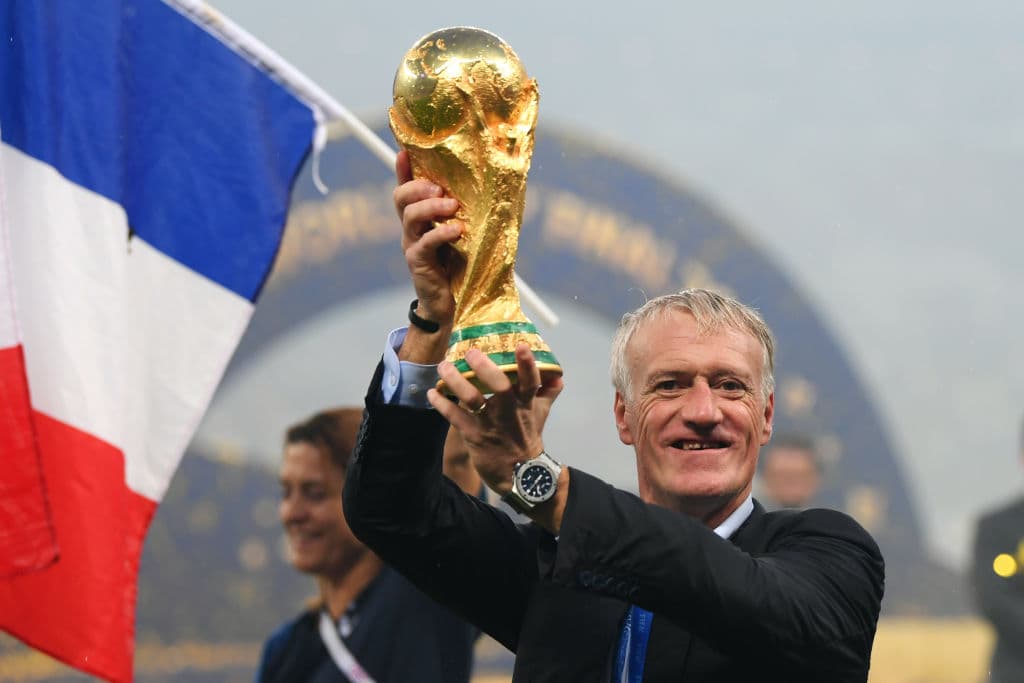 Cerramos la categoría con el campeón de la pasada Copa Mundial, el técnico Didier Deschamps de Francia.