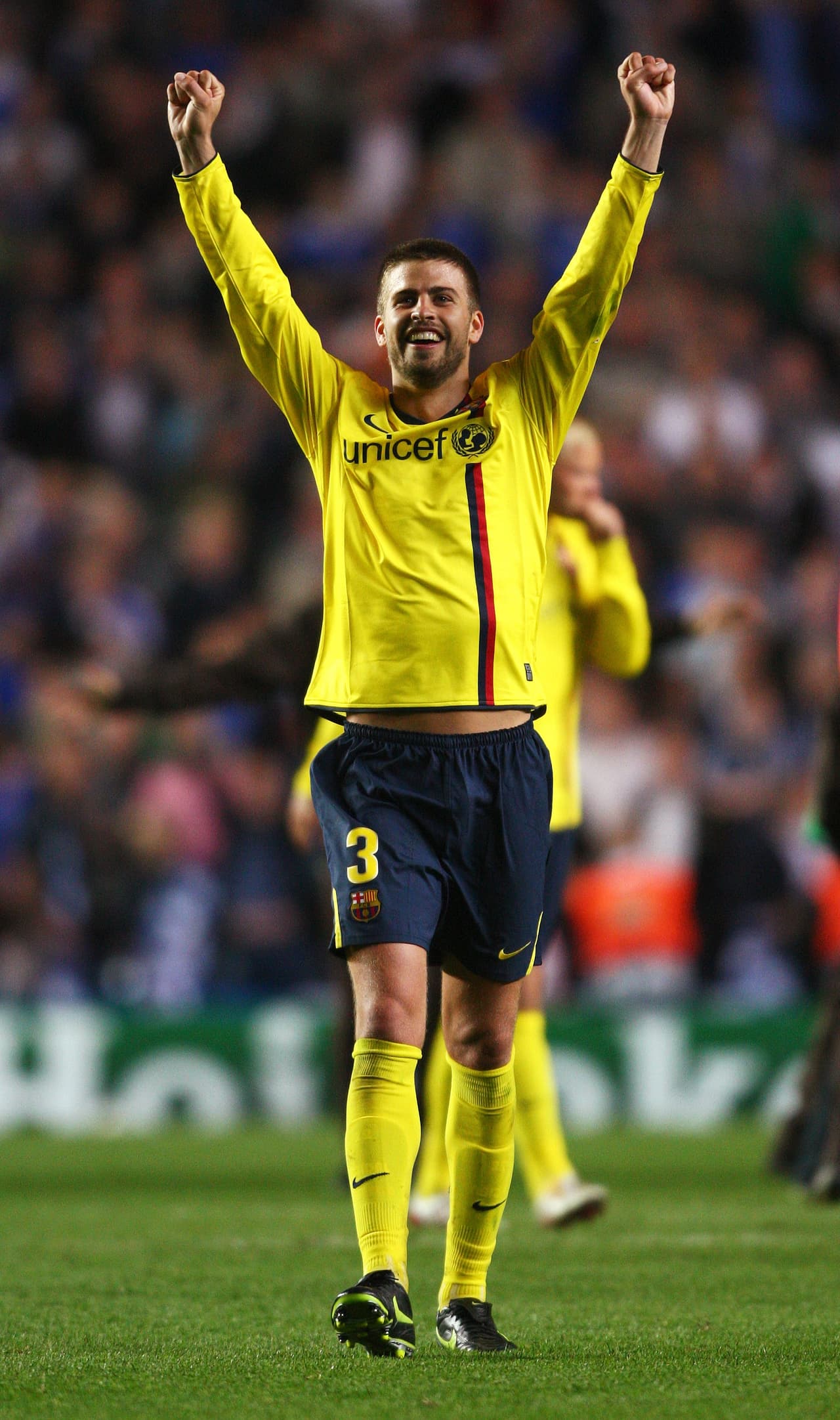 Gerard Piqué: desde ese entonces, el central catalán es referente en la defensa blaugrana. De momento, sigue siendo parte del Barcelona y estará en la titular de Ernesto Valverde para este martes.