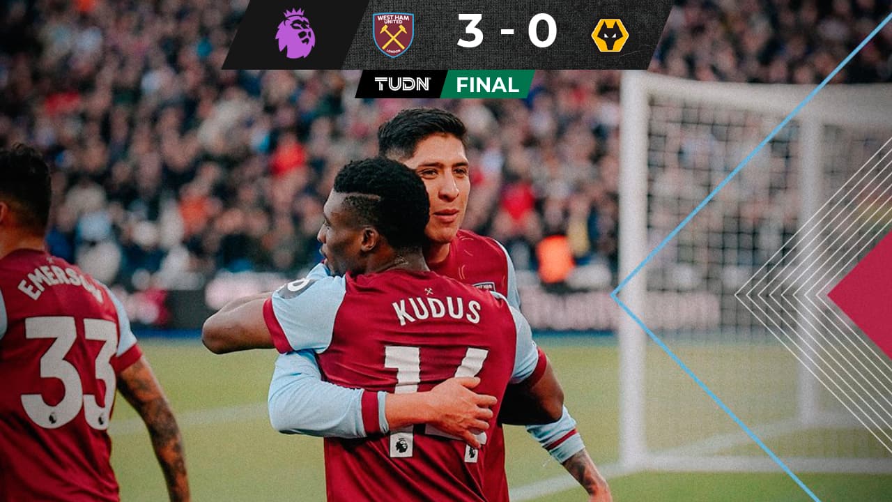 Edson Álvarez se recupera con el West Ham que golea a Wolves