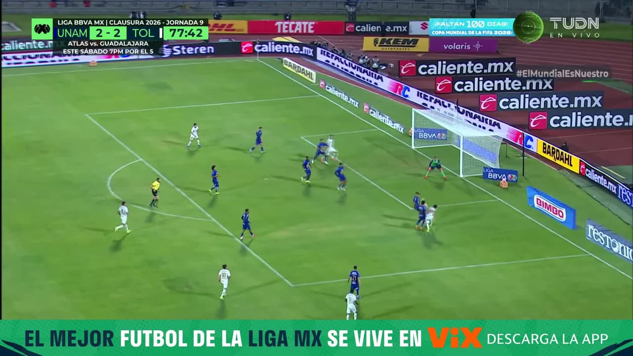 ¡Paulinho se lanza de 'palomita' y firma la remontada del Toluca!