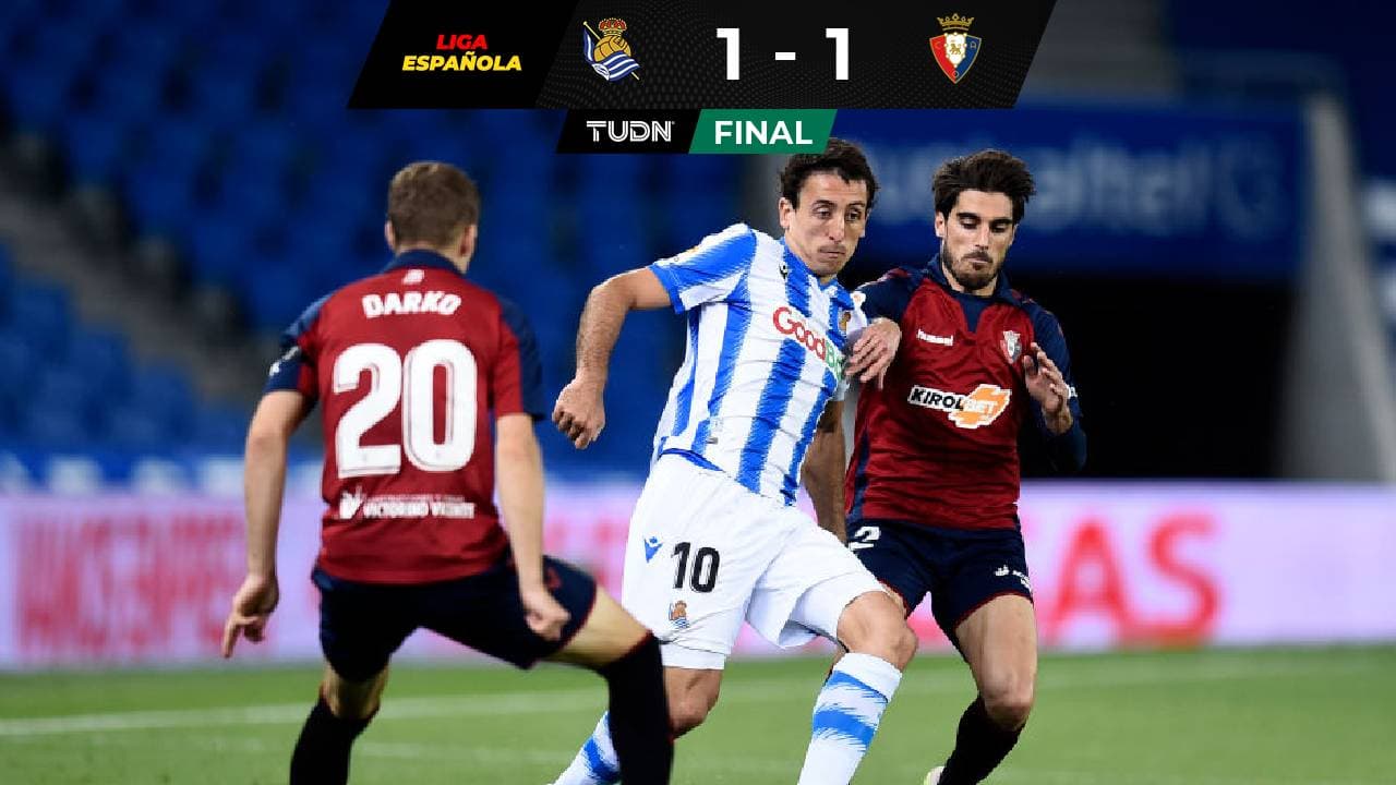 Real Sociedad no pudo y cedió empate ante el Osasuna