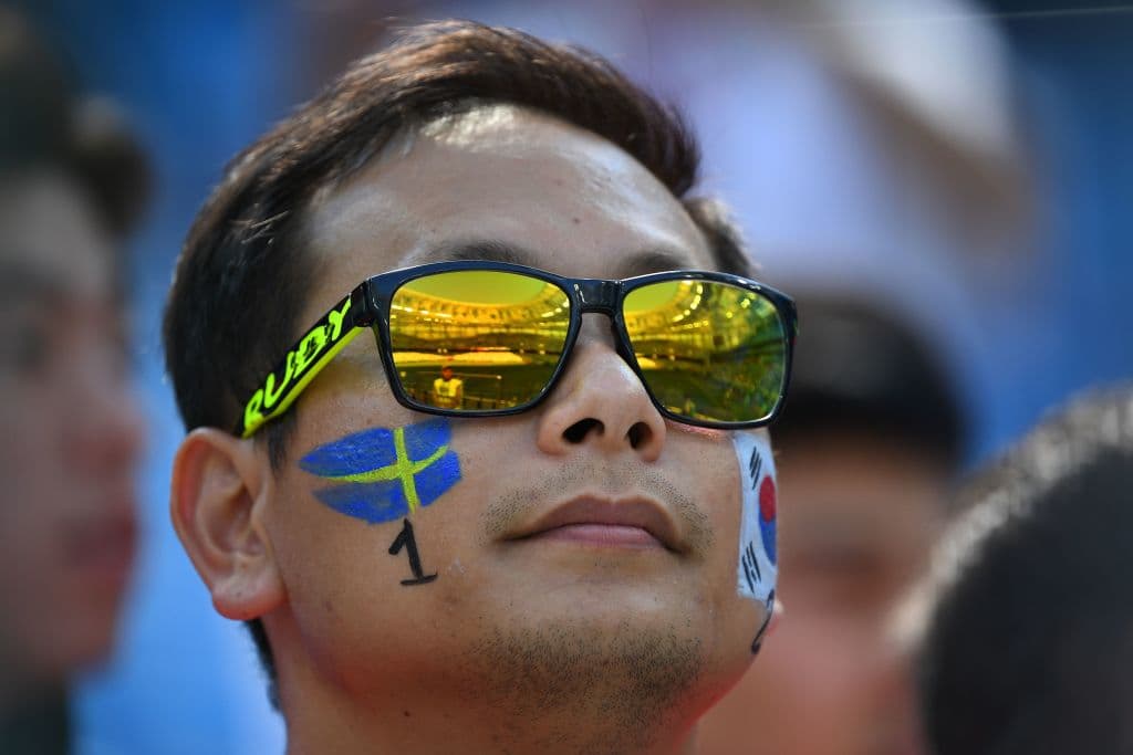 La alegría de los hinchas de Suecia y Corea del Sur la da un colorido especial al espectáculo en el duelo del grupo F entre dos de los rivales de México en el Mundial de Rusia 2018.