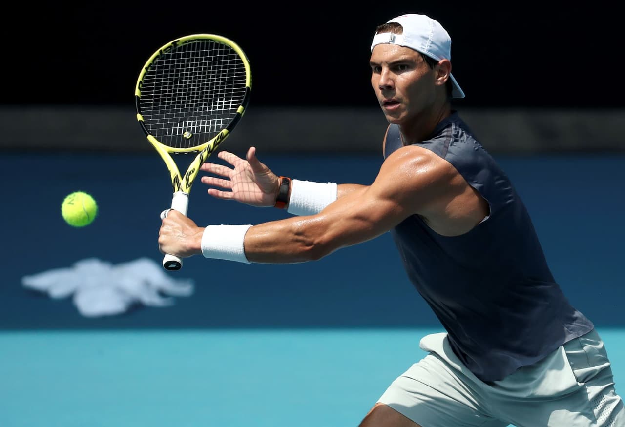 Rafael Nadal, contento de volver a jugar tenis