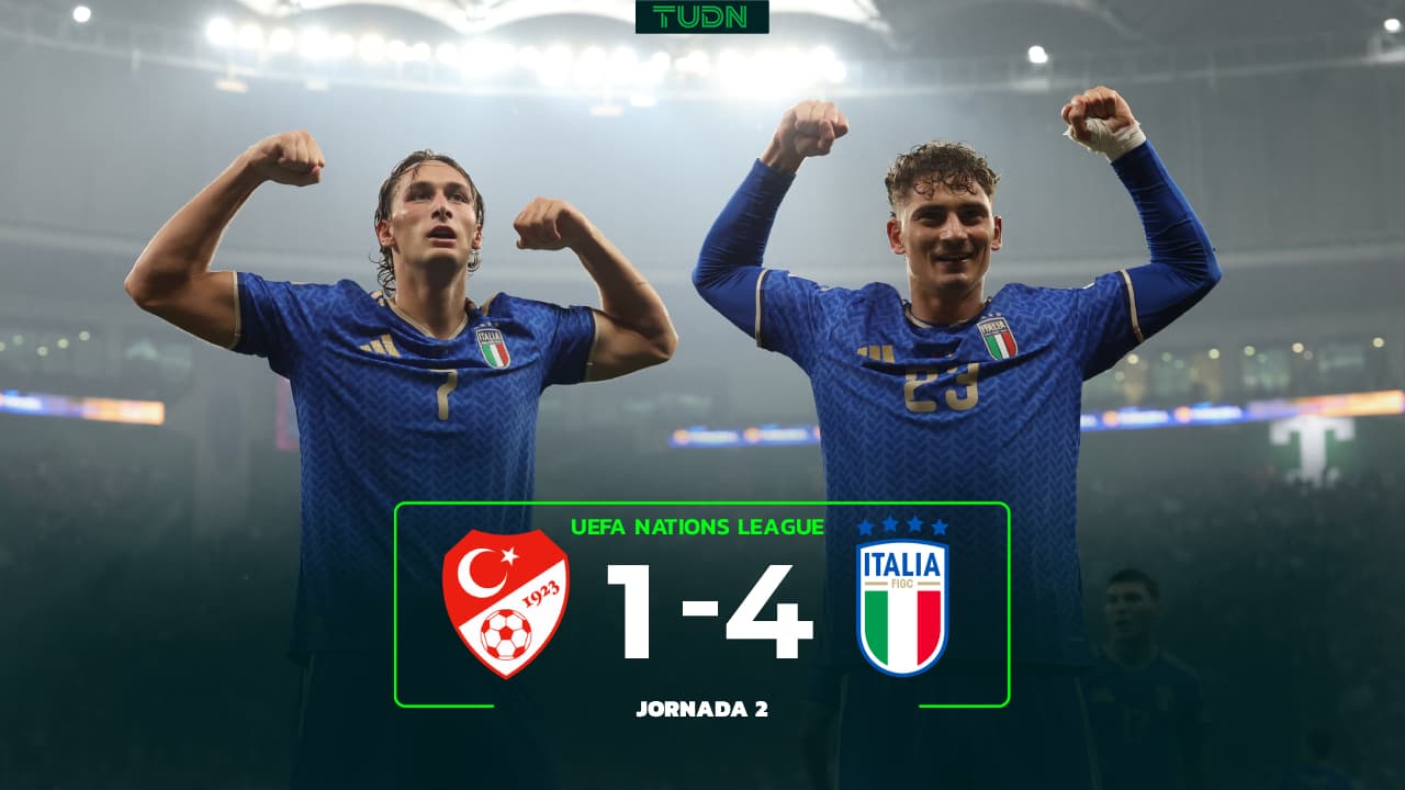 Resumen: Italia golea sin piedad a Turquía en la UEFA Nations League