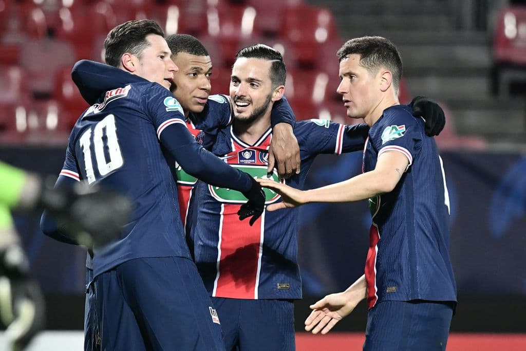 Stade Brestois poco pudo hacer ante el PSG, quienes golearon 0-3 con doblete de Mbappé.