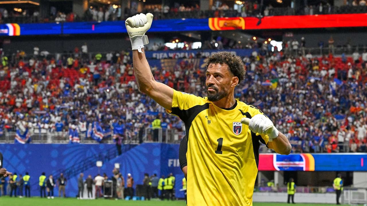 Portero de Cabo Verde Vozinha: las mejores atajadas vs. España; arco en cero