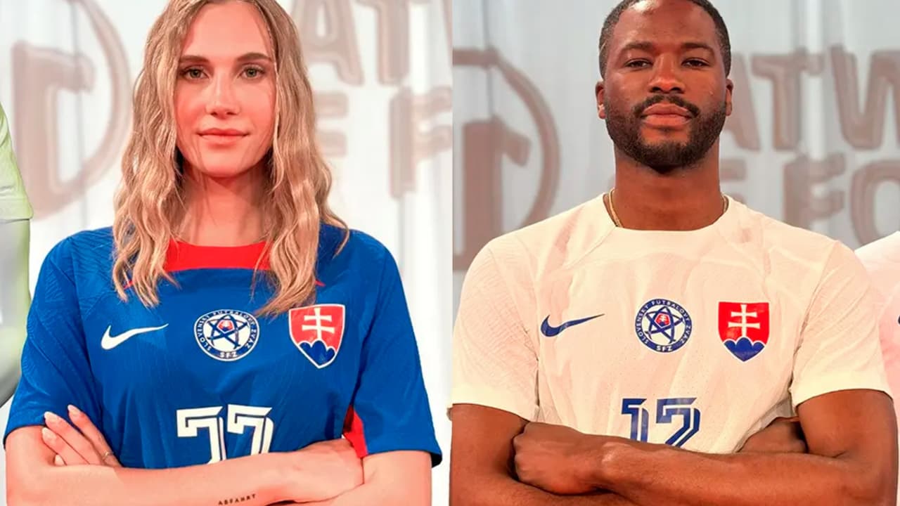 Estas son las playeras de local y visitante que utilizará la selección de Eslovaquia en la UEFA Euro 2024.