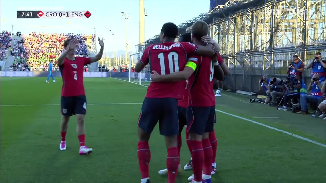 ¡Gol de Inglaterra! Kane rompe el cero en Rijeka antes de los 10 minutos