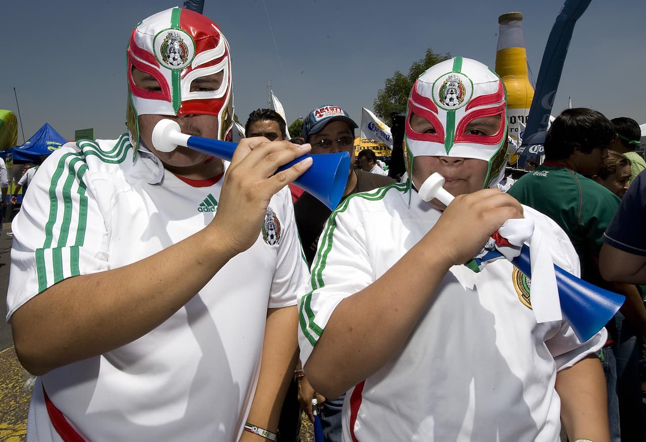 Las máscaras son un atuendo típico en los fanáticos mexicanos en los Mundiales de fútbol, pero en Rusia 2018 fueron prohibidas. Acá algunas de las que han pasado en medio del apoyo de los hinchas.