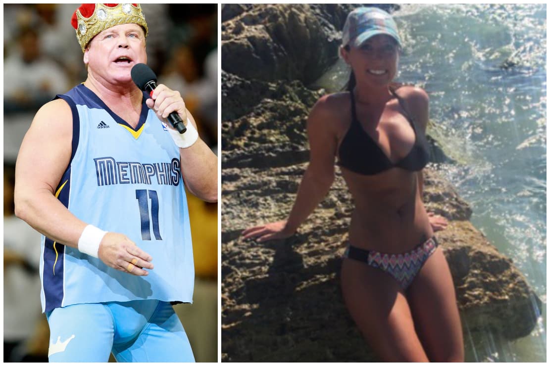 El popular luchador de la WWE, actualmente comentarista, hizo pública una intimidad con su prometida Lauryn McBride.