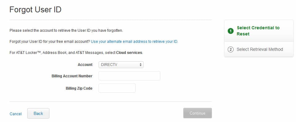 Pasos para recuperar contraseña DE DIRECTV