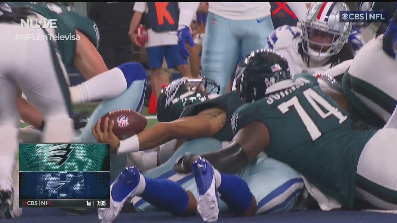 ¡La especialidad de Eagles! Tush push y Hurts entra a las diagonales