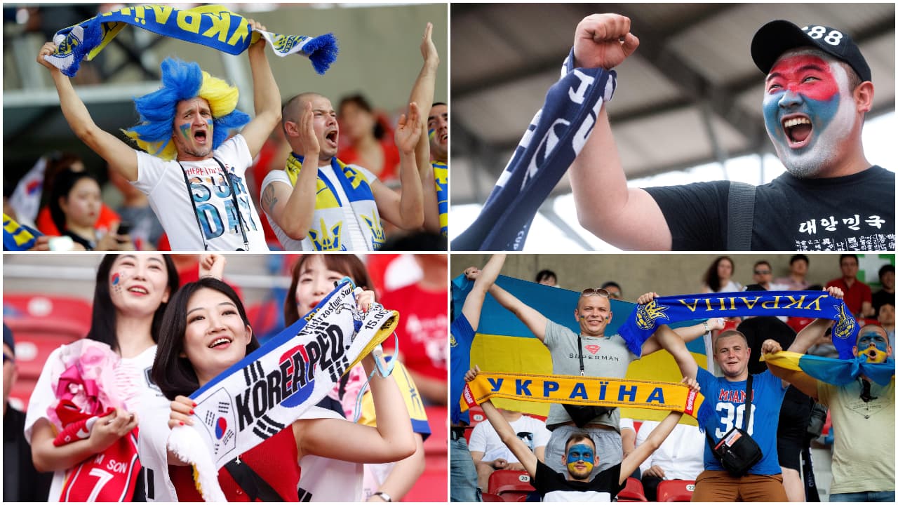 Con la ilusión del título, los fanáticos ucranianos y surcoreanos vibraron en la Final del Mundial Sub-20