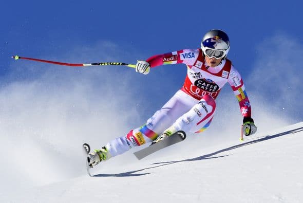 Semana del 19 - 26 de Enero 2015 - St. Moritz, Suiza - 24 de enero: Lindsey Vonn de los EE.UU. compite durante Campeonato Mundial Downhill de Esquí Alpino Audi de Mujeres.