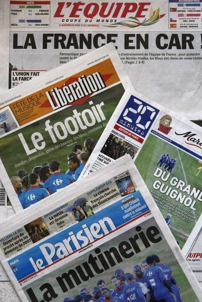 El Mundial de Sudáfrica fue el mayor evento deportivo del 2010, y para Europa no fue la excepción. Sin embargo, el primer momento de relevancia que dejó para los europeos fue el escándalo de Francia en plena justa mundialista. Ya sea que Nicolás Anelka tenía razón al ofender a Raymond Domenech o no, si no había un buen grupo o la bomba debió estallar desde antes, 'Les Bleus' fueron criticados por todo mundo.