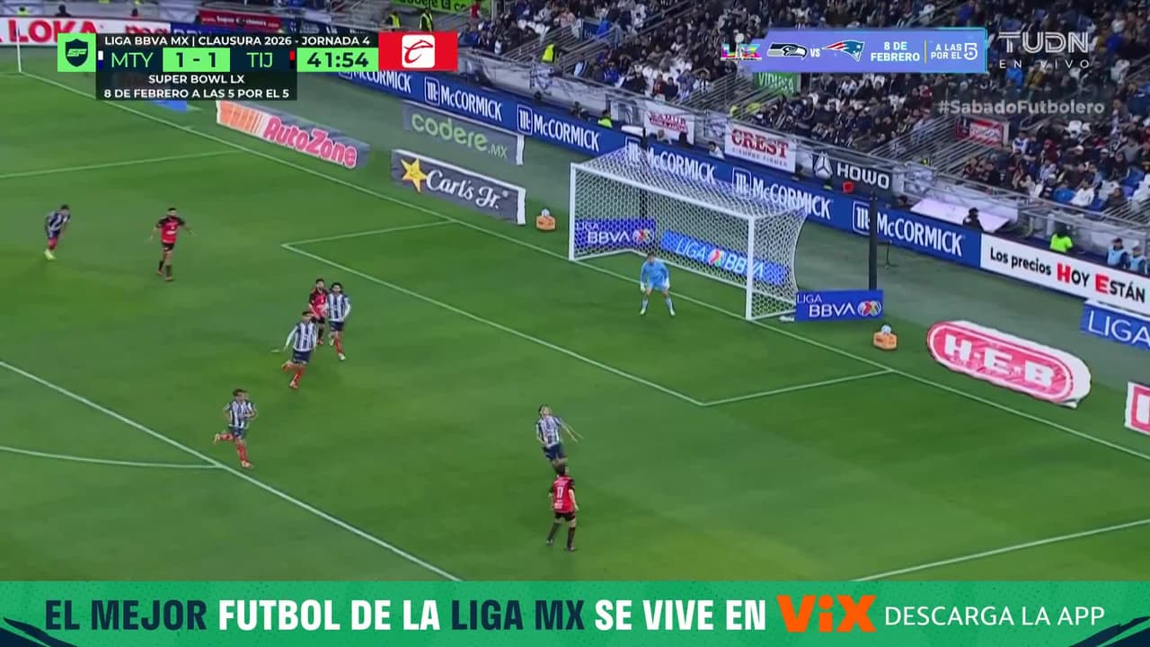 Castañeda reventó el poste y se quedó cerca del segundo gol de Xolos