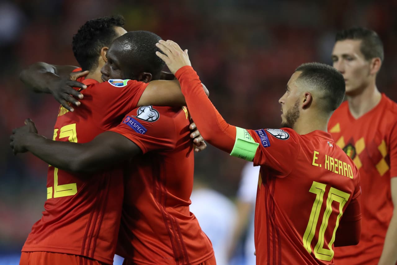 Bélgica goleó en casa San Marino con una actuación notable.