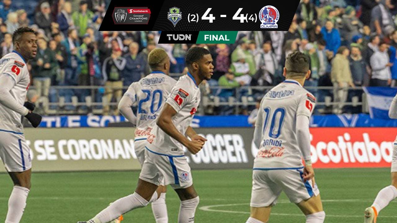 Olimpia despedaza al campeón Seattle Sounders en la Liga de Campeones de la Concacaf