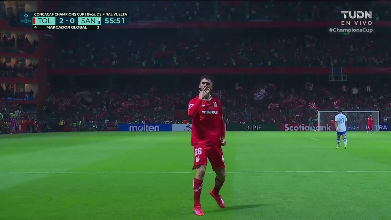 ¡Paulinho define de taquito y firma el golazo de la noche en Toluca!