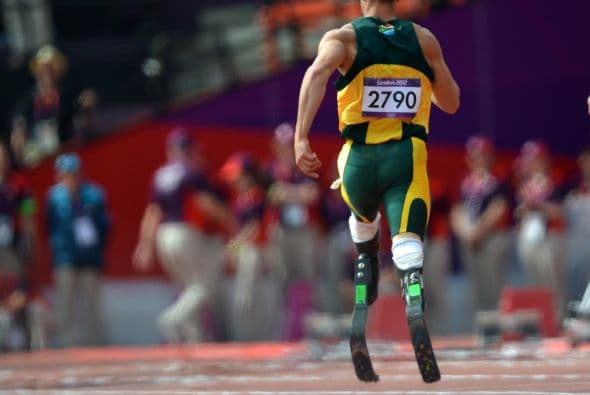 En 2011, con algunos años de preparación, Pistorius consiguió una marca de 45.97 que lo clasificó para los 400m en Londres 2012.