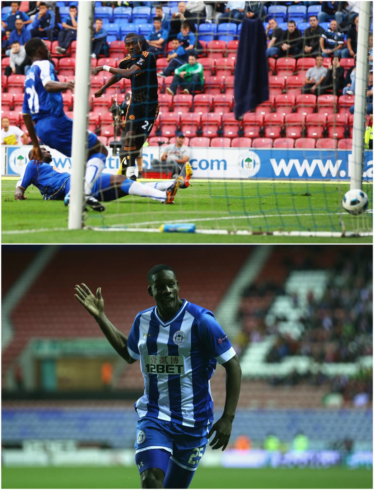 El Wigan Athletic compitió en la Premier League entre el 2005 y el 2013, cuando descendió a segunda. A pesar de visitas como las del Manchester United o el Liverpool, el DW Stadium jamás pudo llenarse ni a la mitad.