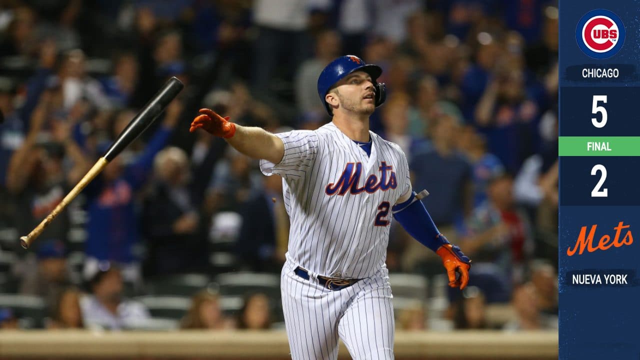 Pete Alonso impone récord de los Mets aunque pierden ante los Cubs