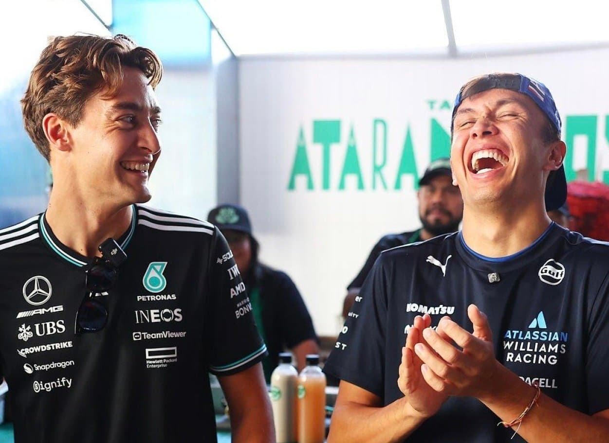 George Russell y Alex Albon se volvieron 'taqueros'
