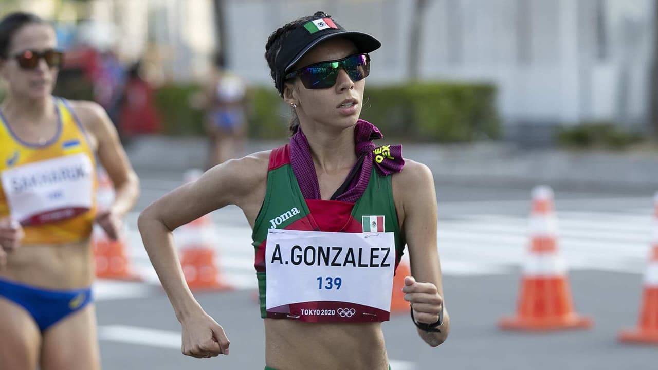 Alegna González se metió al top 5 en la marcha 20 kms.