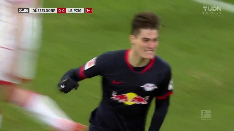 ¡GOOOL! Patrik Schick anota para RB Leipzig