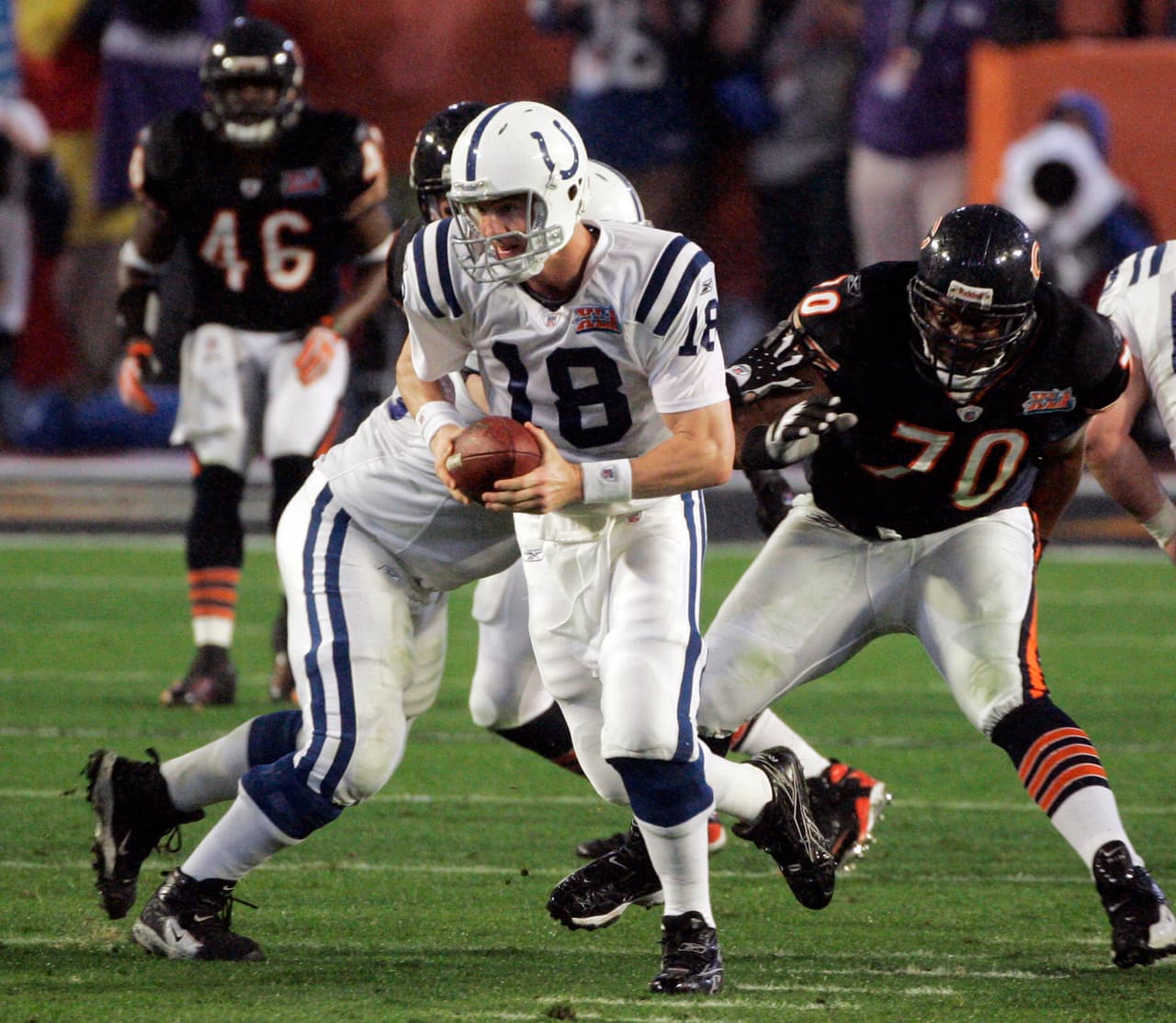SUPER BOWL XLI: Peyton Manning Indianapolis Colts.