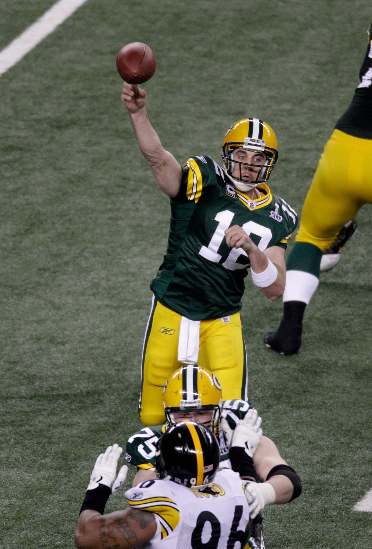 SUPER BOWL XLV: Aaron Rodgers Green Bay Packers.