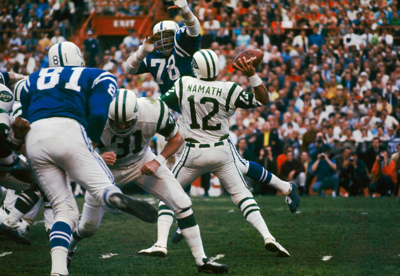 SUPER BOWL III: Joe Namath New York Jets.