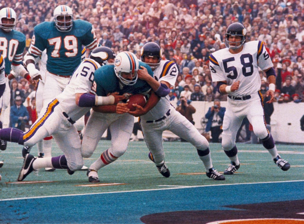 SUPER BOWL VIII: Larry Csonka Miami Dolphins.