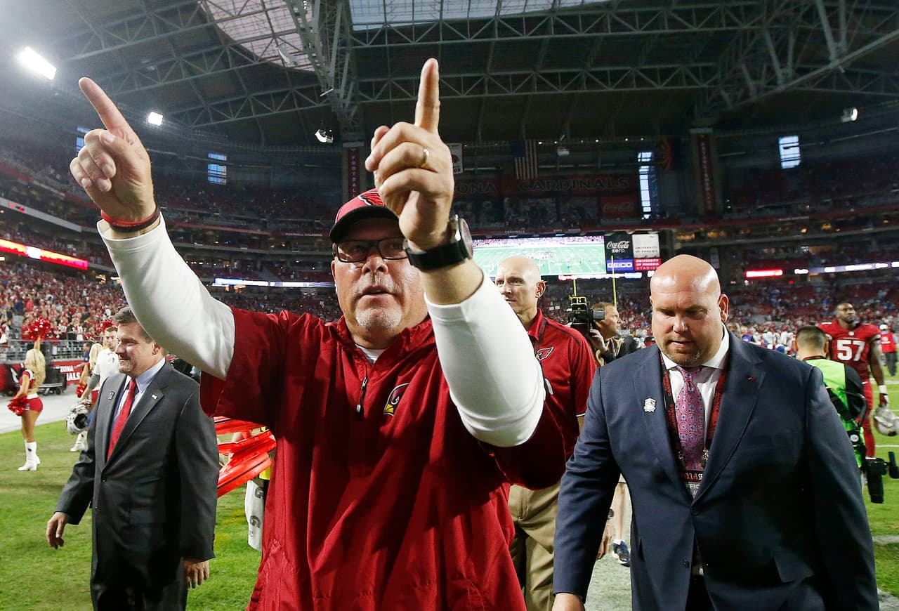 Bruce Arians (2013-2015) (34 victorias, 14 derrotas).