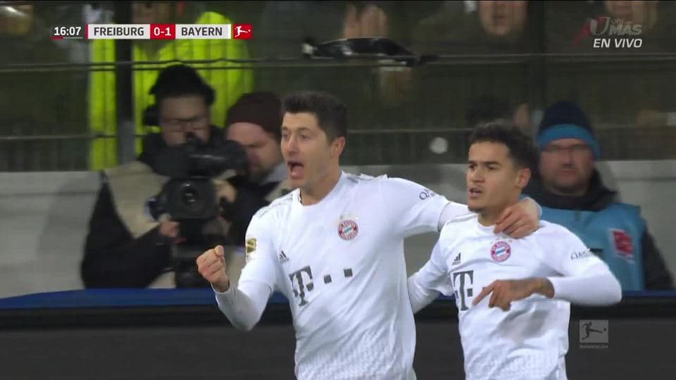 ¡GOOOL! Robert Lewandowski anota para FC Bayern München