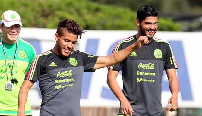 Los jugadores “angelinos” Jona dos Santos y Carlos Vela entrenan a full con preparador físico de México