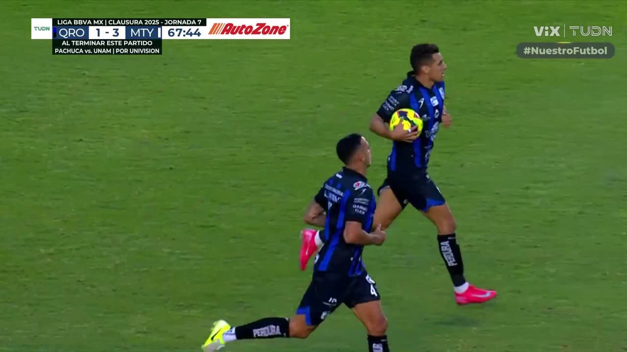 ¡Gol de los Gallos! Canale aprovecha el balón parado y anota para Querétaro