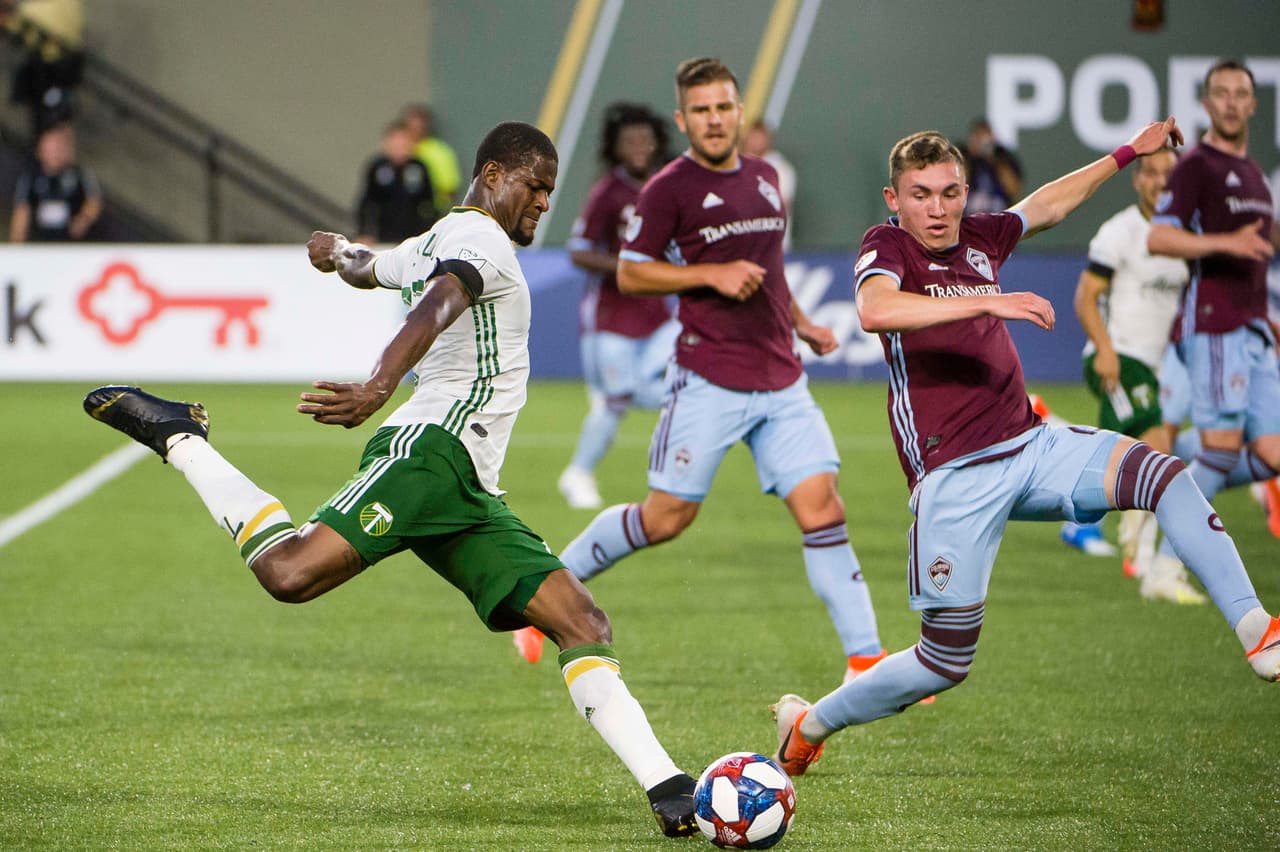 Colorado Rapids ante Portland Timbers, en un partido de 2019.