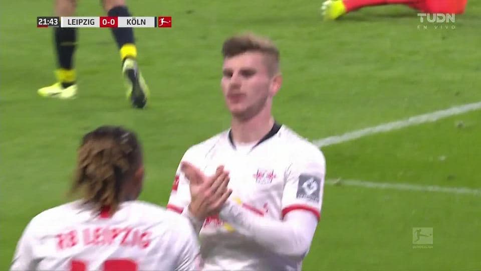 ¡GOOOL! Timo Werner anota para RB Leipzig