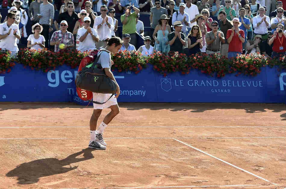 Gstadd 2013 - Buscando refugio en la que era su casa, el suizo jugó este torneo de menor envergadura pero se enfrentó a la sorpresa de quedar eliminado en octavos de final a manos de Daniel Brands –55 del mundo en ese entonces– con parciales 6-3 y 6-4.
