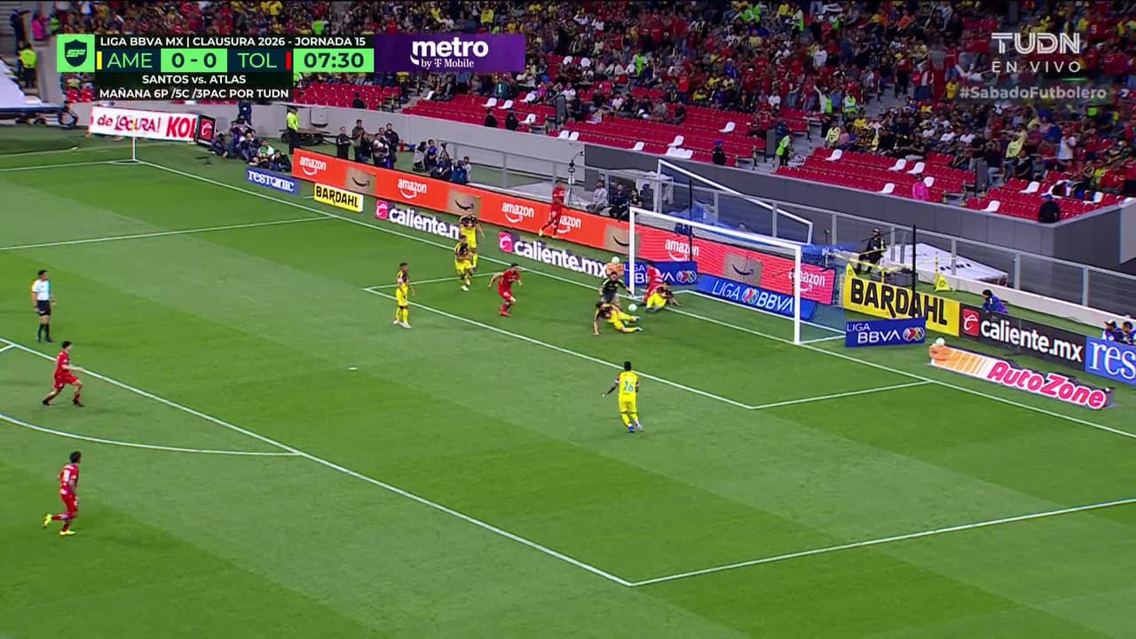 ¡TIRO ATAJADO! disparo por Paulinho.